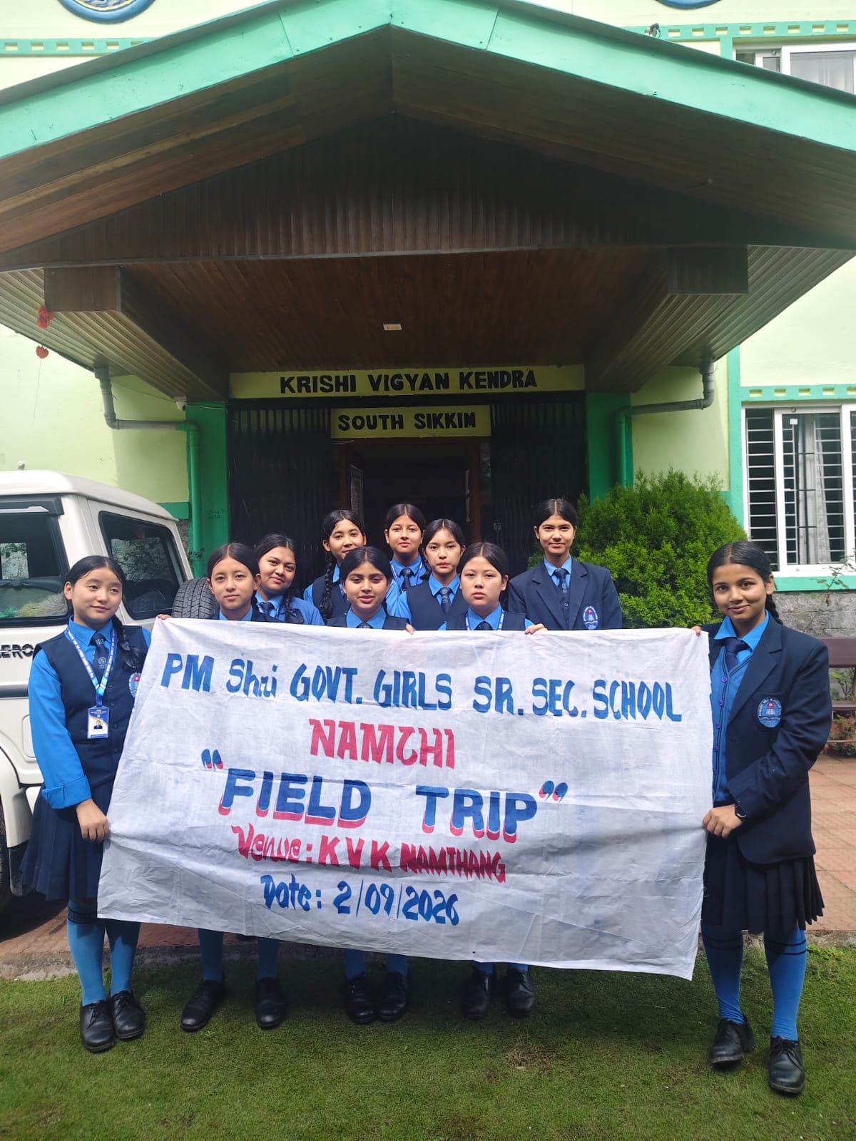 Educational tour at KVK Namthang
